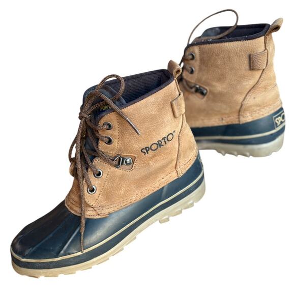 Sporto Shoes - Sporto Thermalite Insulated Duck Boots with Lug Style Soles size 7